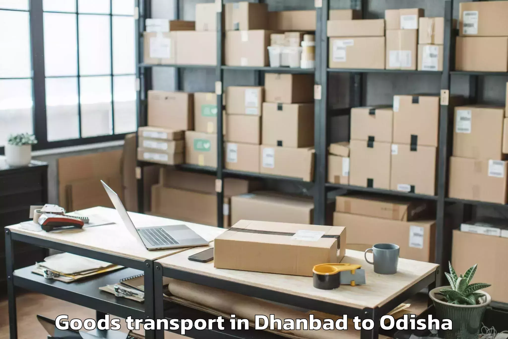 Discover Dhanbad to Banapur Goods Transport